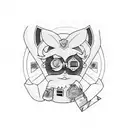 cpu  tattoo design idea