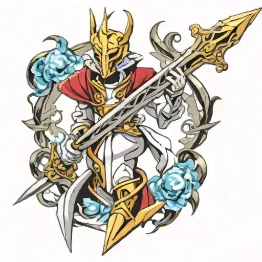 Excalibur  tattoo design idea