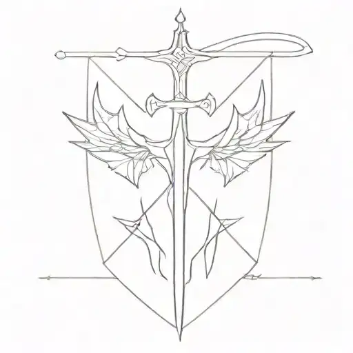 Excalibur  tattoo design idea