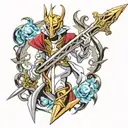 Excalibur  tattoo design idea