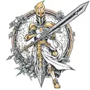 Excalibur  tattoo design idea