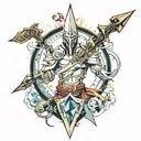 Excalibur  tattoo design idea