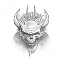 Falling Lucifer tattoo design idea