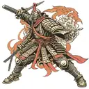 ronin fighter tattoo design idea