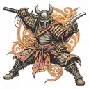 ronin fighter tattoo design idea