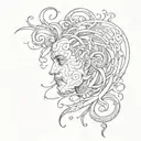 brian in cursive tattoo design idea