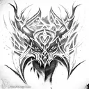 Shadow Fiend Dota 2 tattoo design idea