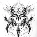 Shadow Fiend Dota 2 tattoo design idea