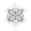 metatron's cube  tattoo design idea