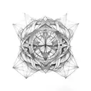 metatron's cube  tattoo design idea