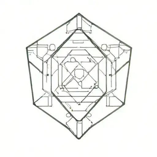 hexagon mass effect tattoo design idea