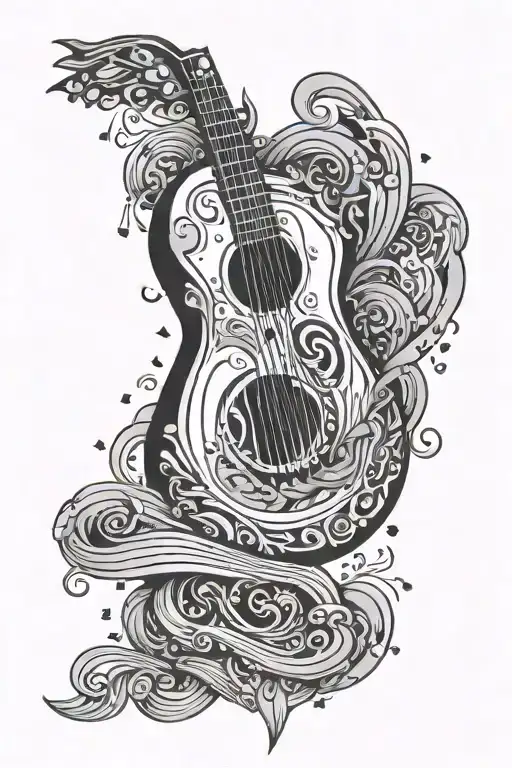 Three days of rain rock music love stress tattoo design idea