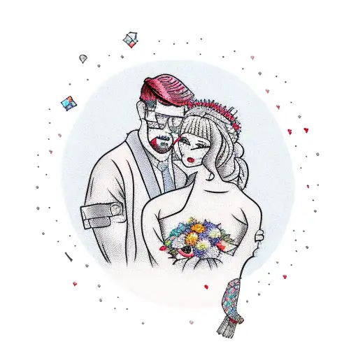 marriage  tattoo design idea