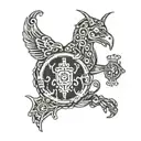 Linux command prompt hacker home  tattoo design idea