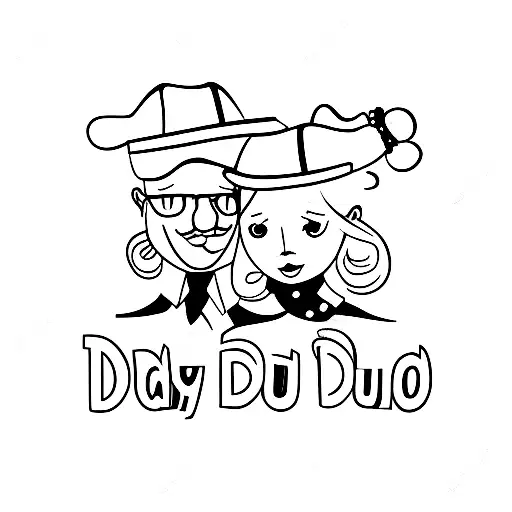 daddy daughter duo tattoo design idea
