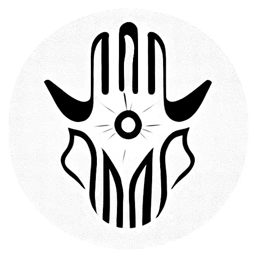 Hamsa Symbol tattoo design idea