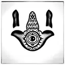 Hamsa Symbol tattoo design idea