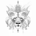 Lion capital of Ashoka tattoo design idea