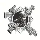 call of duty search and destroy tattoo design idea