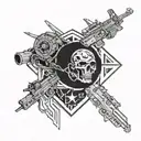 call of duty search and destroy tattoo design idea