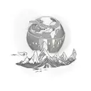 tattoo that symbolizes the end of a 5 month trip to South America tattoo design idea