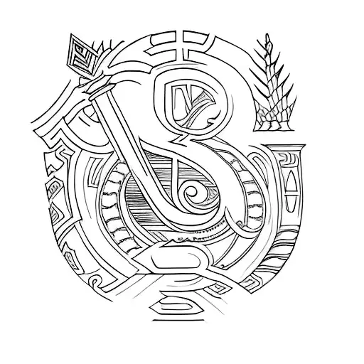 roman numeral 4 tattoo design idea