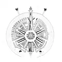 roman numeral 4 tattoo design idea