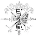 roman numeral 4 tattoo design idea