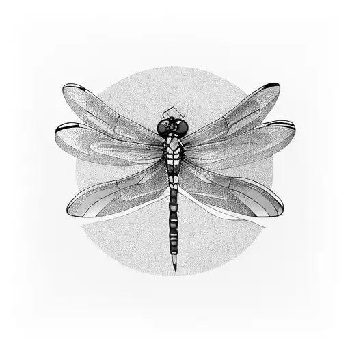 Dragonfly tattoo design idea