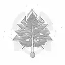 money trees tattoo design idea