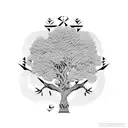 money trees tattoo design idea