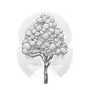 money trees tattoo design idea