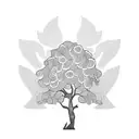 money tree tattoo design idea