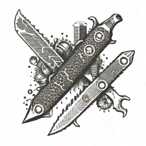 swiss army knife   tattoo design idea