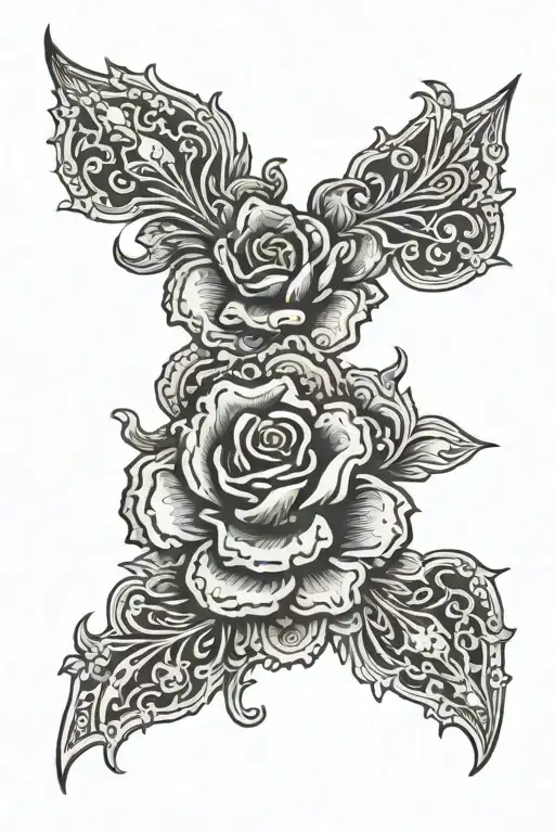 western blue collar  tattoo design idea