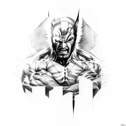 Wolverine tattoo design idea