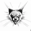 Wolverine football teeth tattoo design idea