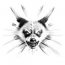 Wolverine football teeth tattoo design idea