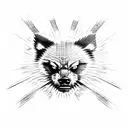 Wolverine football teeth tattoo design idea