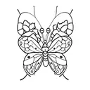ladybug + butterfly  tattoo design idea
