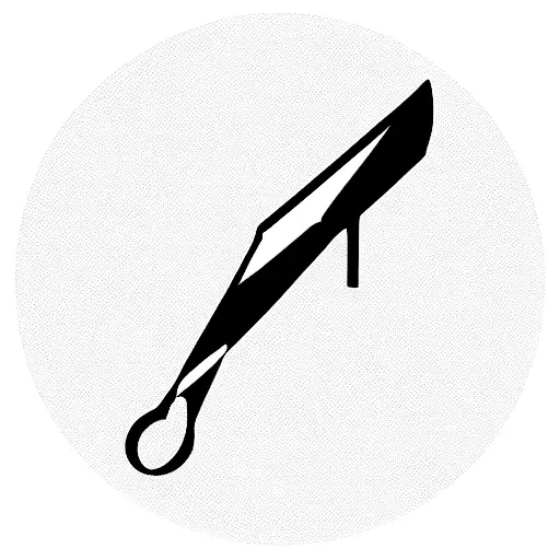 sound bars, cut with surgery scissors, going from big sound to small tattoo design idea