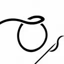 sound waves starting big but then being cut with scissors so they go small tattoo design idea