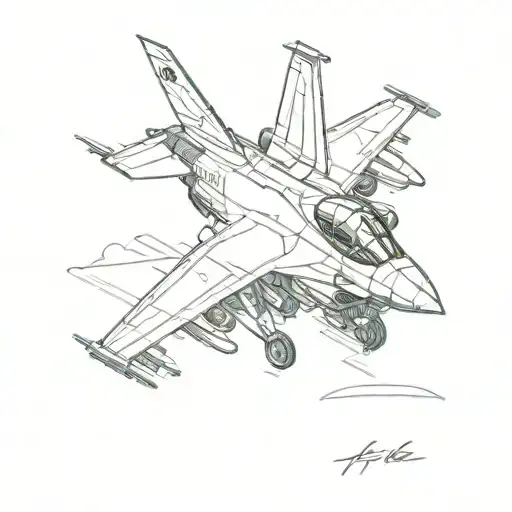 an F16 out of the words high society  tattoo design idea