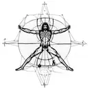 Vitruvian Man + Bridge tattoo design idea