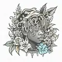 juice wrld  tattoo design idea