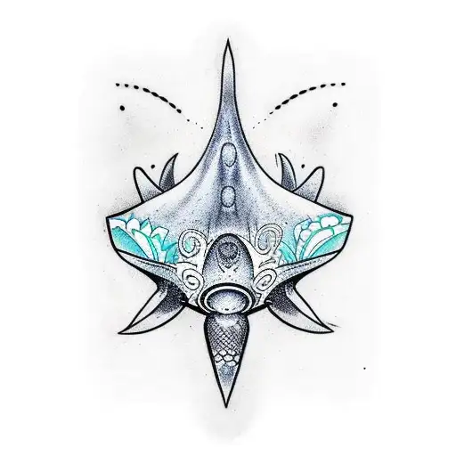 Amazon.com: Manta Ray Fish Tattoo - 3