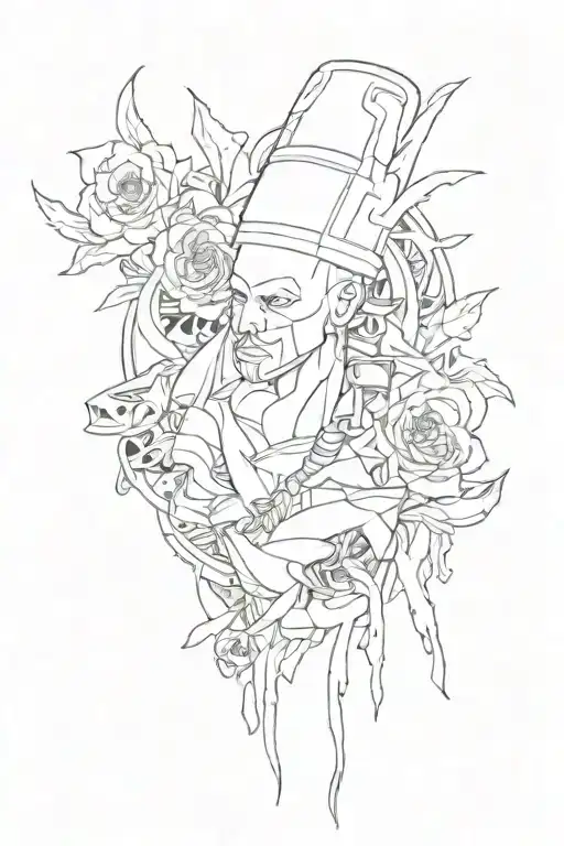 gang life tattoo design idea