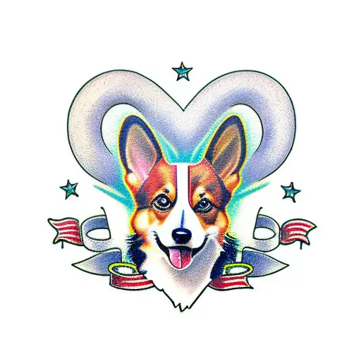corgi brothers tattoo design idea