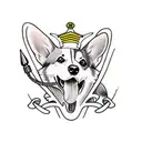corgi brothers tattoo design idea