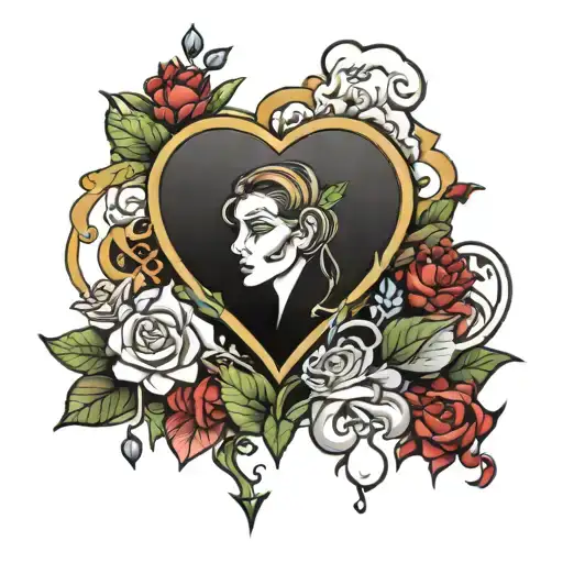 How can I carry on when you’re not here? I’m so grounded that I feel like I’m sinking into the earth. I wear my heart on tattoo design idea